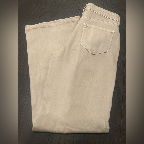 L’Agence Alicent High Rise Wide Leg Biscuit Khaki Tan Sz 25 Pant Jeans - Picture 6 of 7